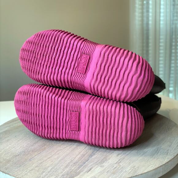 Muck Hale Women's 100% Waterproof Black & Hot Pink Rubber Boots US Size 6 - Picture 8 of 9